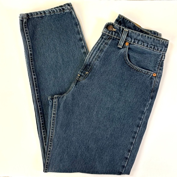 Levi's Denim - VTG Levi’s 561 Loose Fit‎ Straight Leg Tapered Curvy Indigo 1996 Y2K USA Sz 10 M